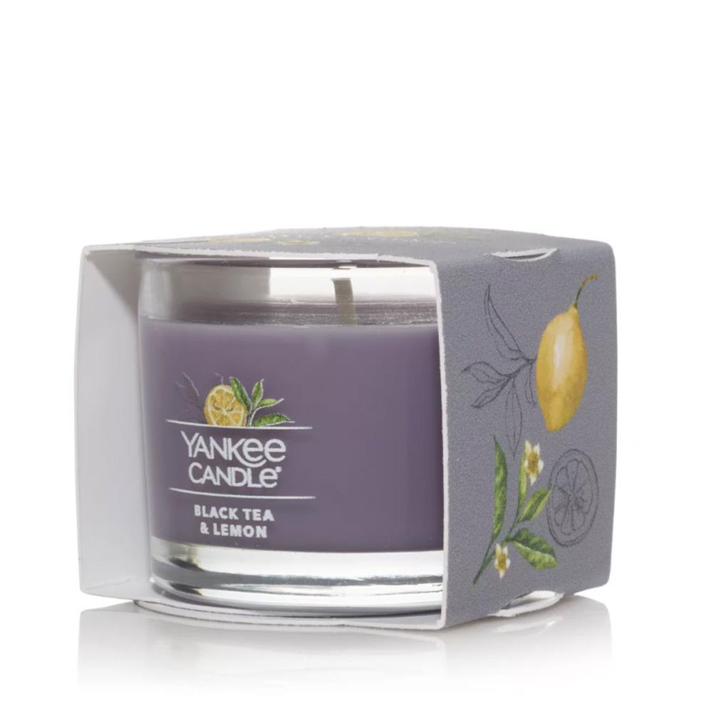 Yankee Candle Black Tea & Lemon Filled Votive Candle Extra Image 1